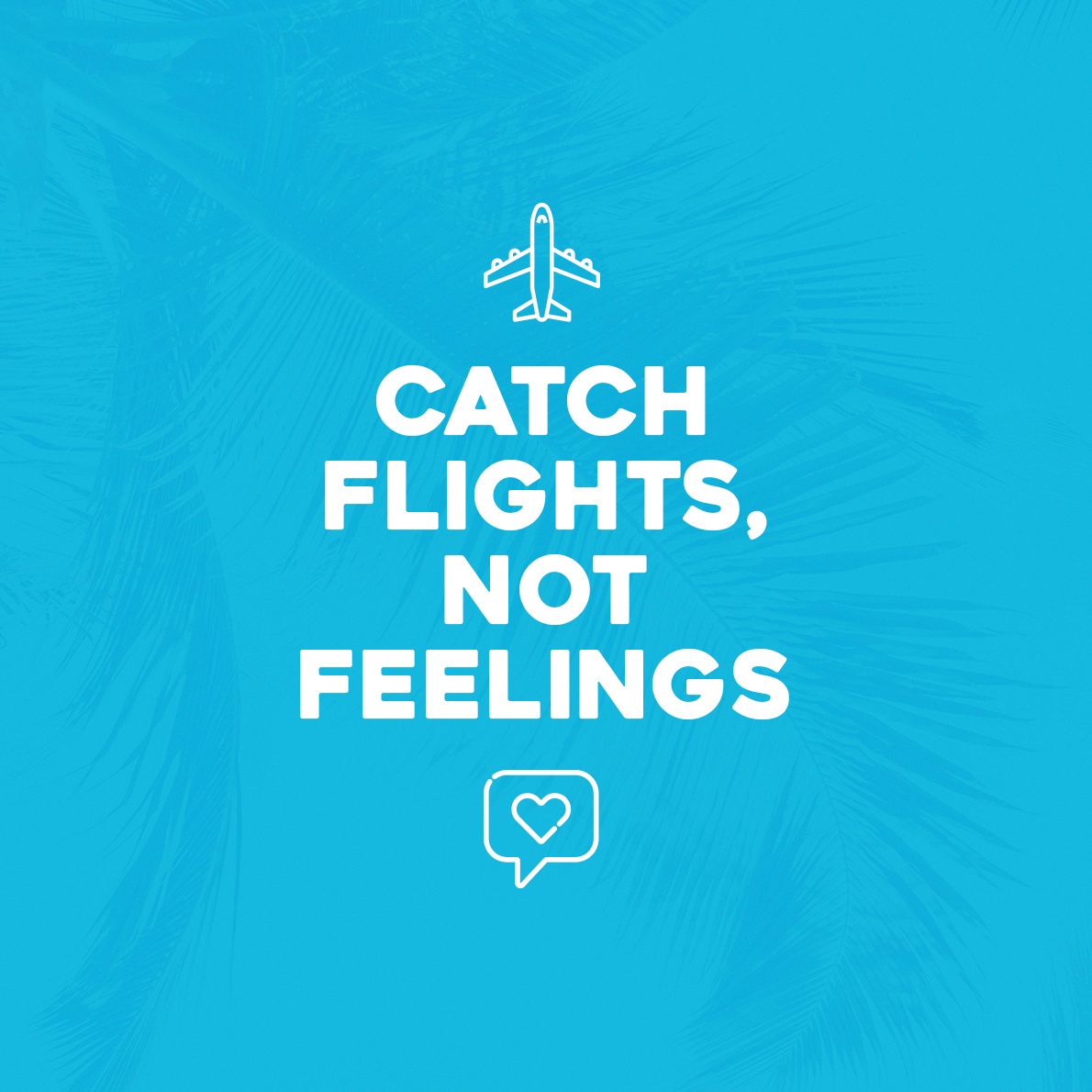 The 'Catch Lights, Not Feelings' graphic from the Guilt Trip flyer